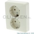 Peha Standard contactdoos inbouw 2-voudig randaarde polarwit 66.011.50
