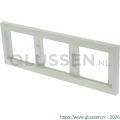 Berker K1 afdekraam inbouw 3-voudig polarwit. 66.021.24