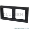 Berker K1 afdekraam inbouw 2-voudig antraciet 66.022.22