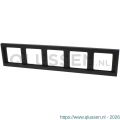 Berker K1 afdekraam inbouw 5-voudig antraciet 66.022.28