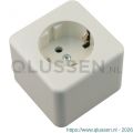 Berker AP contactdoos opbouw 1-voudig randaarde polarwit 66.026.42