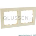 Berker S1 afdekraam inbouw 2-voudig crème 66.032.22