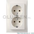 Berker S1 contactdoos inbouw 2-voudig randaarde polarwit los 66.033.51