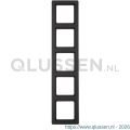 Berker Q1 afdekraam inbouw 5-voudig antraciet 66.045.28