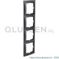 Berker S1 afdekraam 4-voudig antraciet 66.046.26