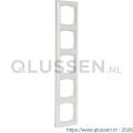 Gira System 55 afdekraam inbouw 5-voudig polarwit 66.051.28