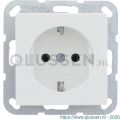 Gira System 55 contactdoos inbouw 1-voudig randaarde polarwit 66.051.42