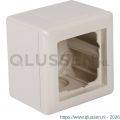 Gira System 55 opbouwraam 1-voudig inclusief afdekraam crème 66.052.32