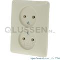 Gira System 55 contactdoos inbouw 2-voudig crème 66.052.49