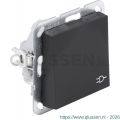 Gira E2 contactdoos inbouw 1-voudig randaarde met kiep zwart 66.053.44