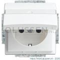 Busch-Jaeger Balance contactdoos inbouw 1-voudig randaarde met klep polarwit 66.054.44