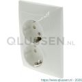 Q-Link S2 contactdoos 2-voudig randaarde polarwit 66.082.50
