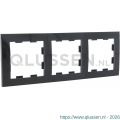 Q-Link S2 afdekraam inbouw 3-voudig antraciet 66.083.24