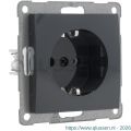 Q-Link S2 contactdoos 1-voudig randaarde antraciet 66.083.42