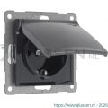 Q-Link S2 contactdoos 1-voudig randaarde antraciet 66.083.44