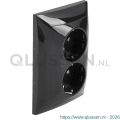 Q-Link S2 contactdoos 2-voudig randaarde antraciet 66.083.50