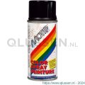 MoTip Colourspray lakspray dekkend hoogglans RAL 9005 diep zwart 150 ml 021602