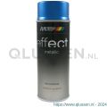 MoTip lakspray dekkend Deco Effect metallic Blue blauw hoogglans 400 ml 302509