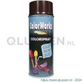 ColorWorks lakverf Colorspray chocolate brown RAL 8017 400 ml 918514
