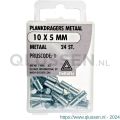 Deltafix plankdrager metaal metaal 10x5 mm blister 24 stuks 11046