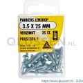 Deltafix parker lenskop Phillips PH verzinkt 3.5x25 mm DIN 7981C blister 25 stuks 11535