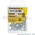 Deltafix spaanplaatschroef cilinderkop kruiskop verzinkt 4.0x35 mm blister 25 stuks 11662