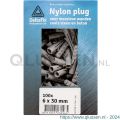 Deltafix nylon plug grijs 4x20 mm doos 125 stuks 23554