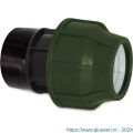 Deltafix tyleen toebehoren aansluitstuk binnen zwart groen 1/2 inch naar 16 mm 69945
