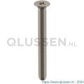 Deltafix metaalschroef platkop RVS A2 M3x10 mm DIN 965 doos 200 stuks 70724