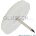 QlinQ glijnagel diameter 20 mm kunststof wit set 8 stuks 1028314