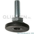 QlinQ stelvoet M10x60 mm verzinkt zwart set 2 stuks 1028440