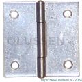 QlinQ scharnier RVS pen vast 40x40 mm RVS set 2 stuks 1032836