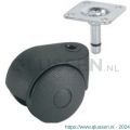 QlinQ meubelzwenkwiel 40 mm draagvermogen 20 kg set 2 stuks 1036178