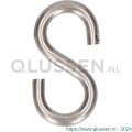 QlinQ S-haak nummer 40 40x11 mm RVS set 2 stuks 1095941