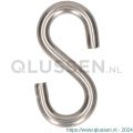 QlinQ S-haak nummer 60 60x17 mm RVS 1095943