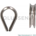 QlinQ puntkous 4 mm groef RVS set 2 stuks 1095951