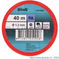 QlinQ multikoord polyamide 1.3 mm gedraaid rood-wit 40 m rol 1095980