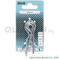 QlinQ borgclip 3 mm enkel verzinkt set 4 stuks 1096081