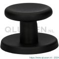 QlinQ voordeurknop hol diameter 60 mm aluminium zwart blister 1106162