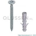 QlinQ rail bevestigingsset schroef verzinkt met plug set 20 stuks 1110302