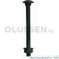 QlinQ Blackline slotbout DIN 603/555 M8x50 mm met afdekkap set 6 stuks 1031517