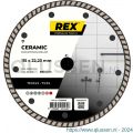 REX Ceramic diamant tegelzaagblad 115 mm asgat 22.23 mm tegels-natuursteen 7288908