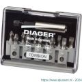 Diager Torsion bitset geleverd in koffer 12-delig Pozidriv PZ-Phillips PH-PL 14403810