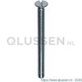 Steelies Ultimate metaalschroef DIN 963 M6x45 mm platverzonken kop PVK verzinkt 41210600451