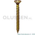 Steelies Ultimate Basic spaanplaatschroef 3,5x30 mm verzonken kop VK Torx T 15 geelverzinkt C2060350301