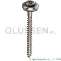 Steelies Ultimate spenglerschroef 4.5x20 mm Torx T 20 RVS A2 met 20 mm ring 57700450204