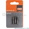 Bahco 59S/PH2G 3P bit 1/4 inch 25 mm Phillips PH 2 gips 3 delig 59S/PH2G-3P