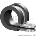 Norma leidingklem met rubber RVS RSGU 1 DIN 3016 05/15 mm W4 44A0005