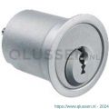 Evva meubelcilinder 26 mm lang NL diameter 25 mm stiftsleutel conventioneel plan messing vernikkeld MRL25-26-NL-HS