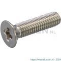 Hoenderdaal metaalschroef RVS A2 platkop PK Phillips PH 3 DIN 965 M6x40 mm 200 stuks 1602.30.49601